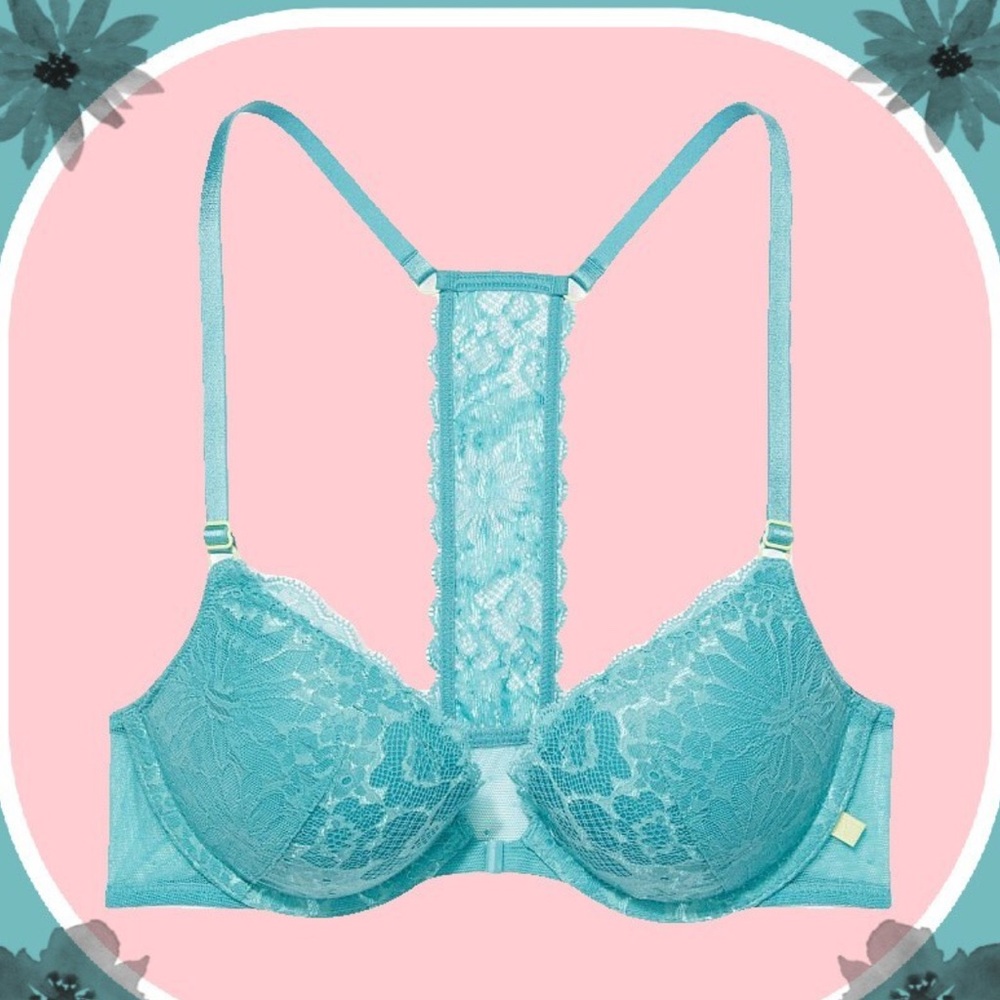 Victoria's Secret Turquoise Lace Bra
